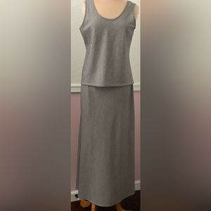 Vintage two piece tank and skirt